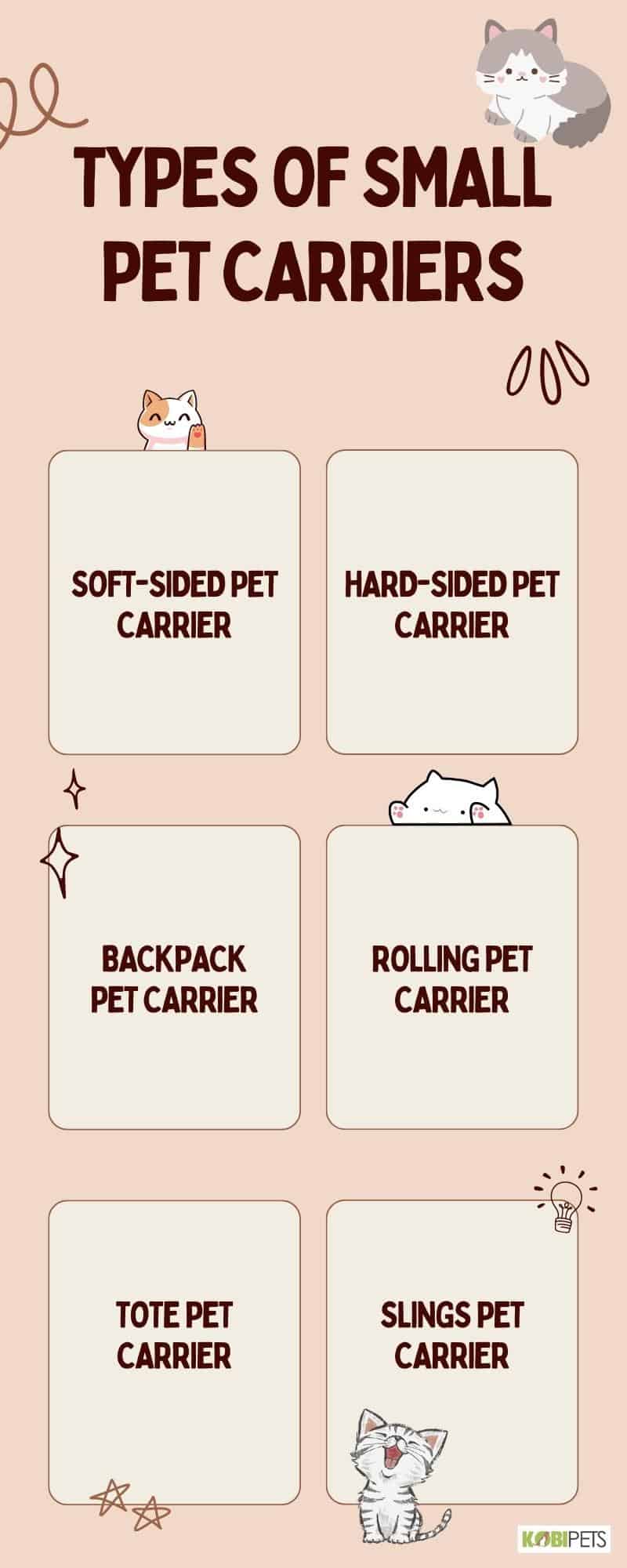 Types of Small Pet Carriers