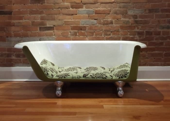 bath tub dog bed