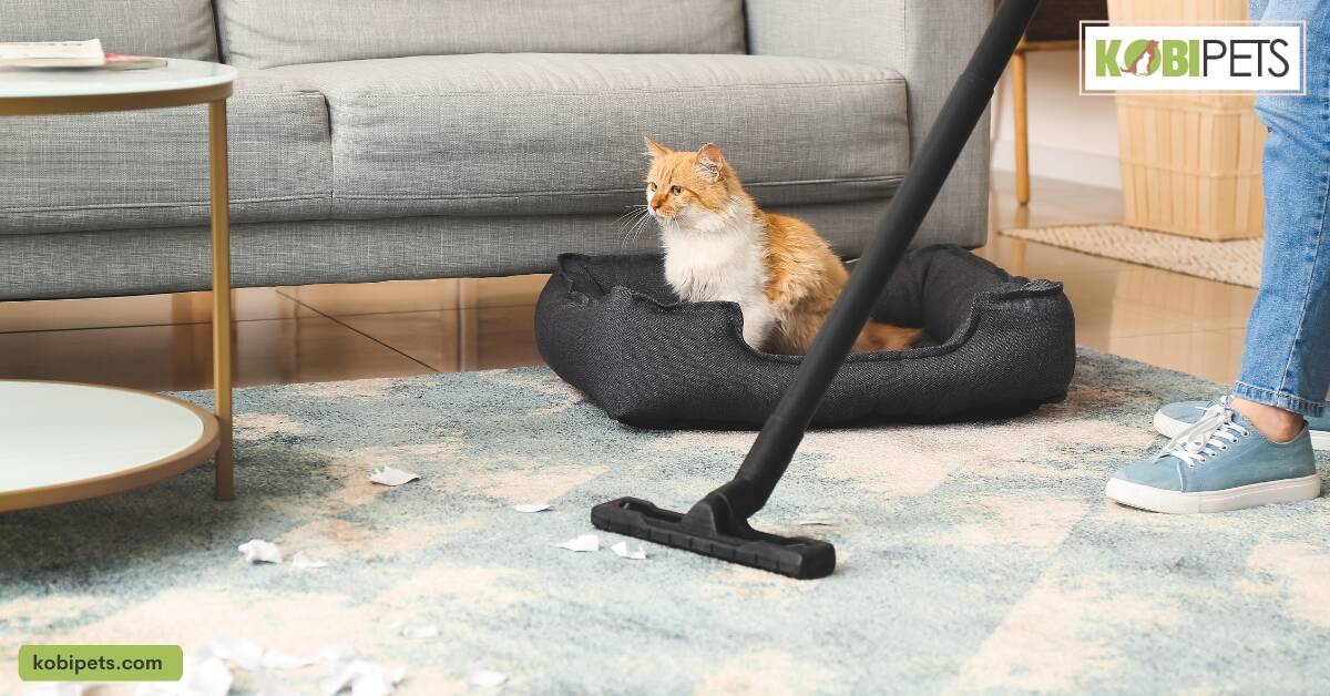 Always clean up after your pet by picking up any messes as soon as possible.