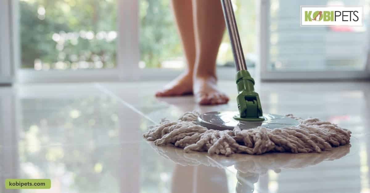 Consider using a pet hair mop for hard floors to quickly remove hair and dirt.